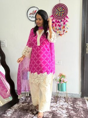 Georgette Lehriya Farsi Salwar Suit